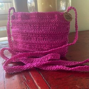 Handmade Pink Crochet Bag